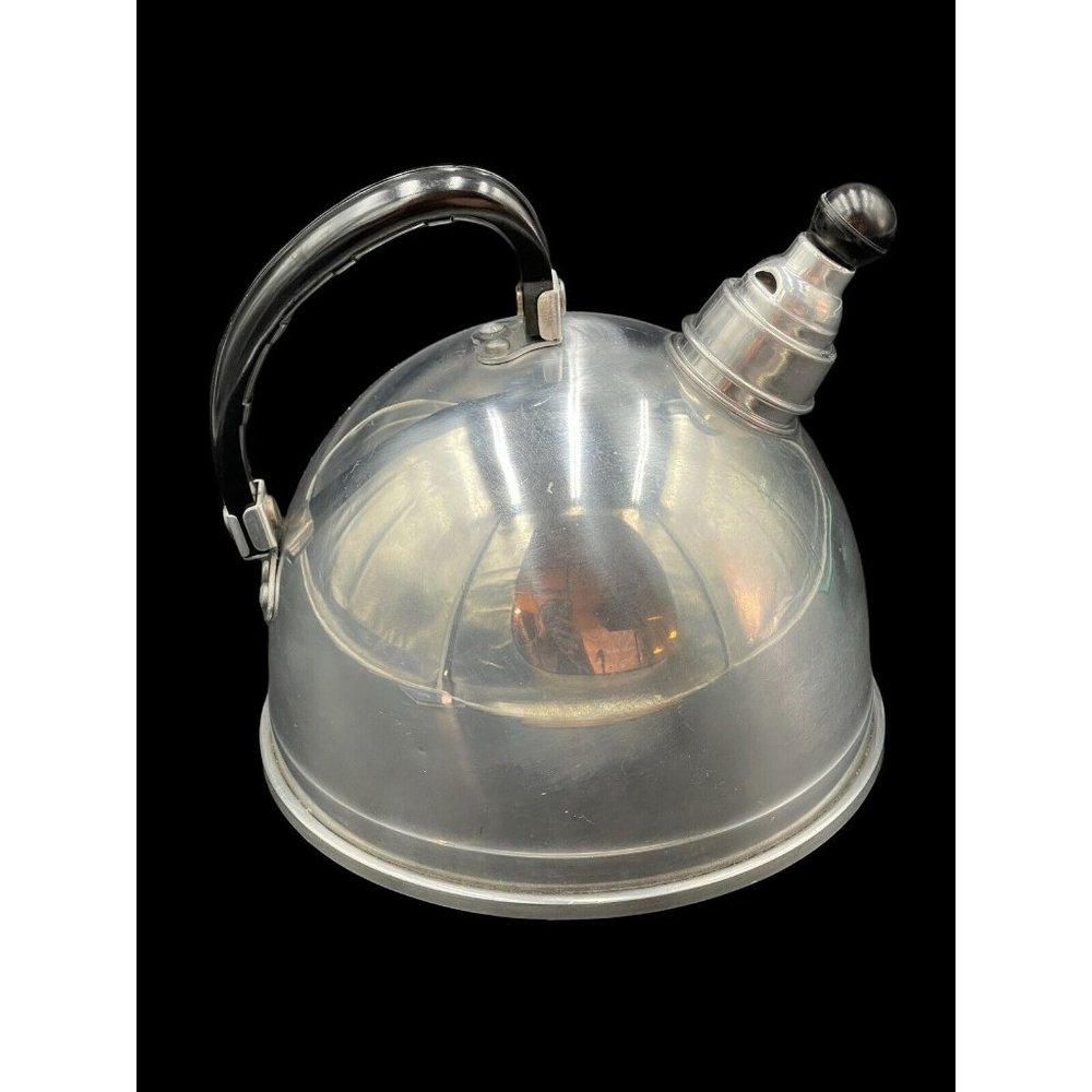 Vintage Art Deco Tea Kettle - Mirro 1542M - Aluminum Dome Teapot - MCM